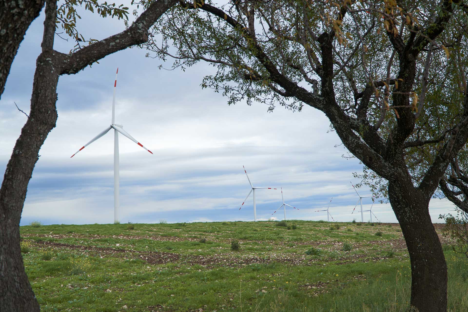 Impianto produzione energia elettrica verde rinnovabile eolica CVA Ponte Albanito